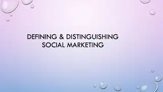 Cal State LA MKT 3950  Defining & Distinguishing Social Marketing