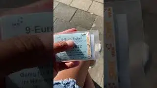 My 9 euro Ticket😃&hearts;️ thank you Deutschland #travelvlog  #rhodasalvacion  #travelgermany