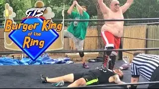 FAT BOXER WRESTLES YOUTUBER in OFFICIAL GTS BURGER KING OF THE RING CHAMPIONSHIP MATCH!
