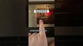 AEG pyrolyse: how to do self cleaning your oven