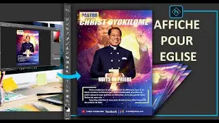 Comment créer une affiche pour église dans Photoshop de A à Z (tuto Photoshop)