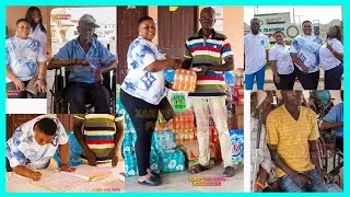 Xandy Kamel and team donate  to cured lepers home in the Volta Region || money to start school