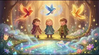 Magical Birds and the Secret Pond 🌈 | Fantasy Story for Kids | Magical Forest Adventure