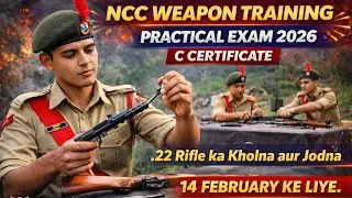 .22 Rifle Opening and Joining | NCC C Certificate Practical 2026 | Weapon Training