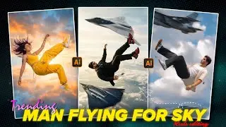 Instagram Trending Flying Video Editing ✨ | AI Flying in Sky Reels Tutorial | Falling Effect Edit
