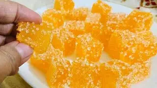 How To Make Candy at Home|Gummy Without Gelatin and Agar Agar|Jujubes|Jello Candy@SOUNDDELICIOUS