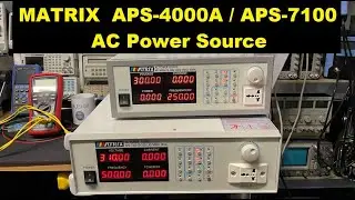 #254 MATRIX APS-4000A APS-7100 Источник питания переменного тока. Практический разбор