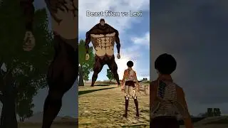 Levi vs Beast Titan ft. Deadpool #anime #attackontitan #leviackerman #fyp #deadpool #vrchat