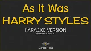 Harry Styles - As It Was (Karaoke Version | Lyrics | Instrumental | FREE Stems)