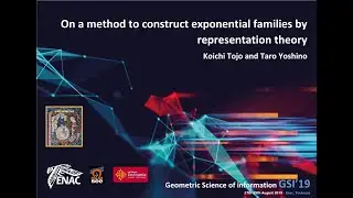 48 On a method to construct exponential families by representation theory