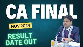 icai ca final nov 2024 exam result date out
