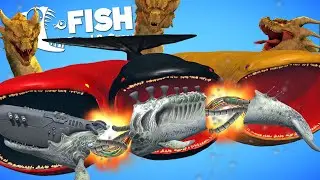 บลุป 3 หัวสุดแกร่ง กับ ไฮดรา 3 หัว(สุดตะเตือนไต?) | Fish Feed and Grow #146