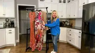Honey-Can-Do Height Adjustable Garment Rack on QVC