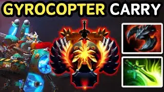 🔥 THE TRUE CARRY LEGEND &mdash; INSANE DAMAGE GYROCOPTER | DOTA 2 🔥