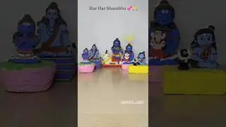 Sawan Special Mahadev Idols ❤️🙏 Har Har Shambhu 💞 #sawan_2024 #sawanspecial #mahadev_idol #clayart