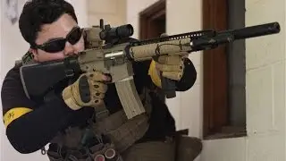 Airsoft War G&P M4, FN 5-7, War games England HD