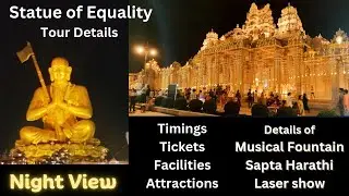 Statue of Equality || 108 gods || Musical Fountain || sapta Harathi || Laser Show