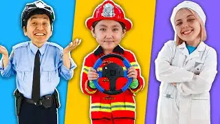 Policeman, Doctor and Firefighter Song | Police Officer Song - LookBee!