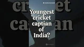 Youngest cricket captain of India? #quiz #cricket #cricketshorts #cricketrules #indiancricket