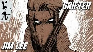 Jim Lee drawing Grifter from WildCATs
