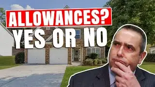 Should I offer an allowance when selling my home?