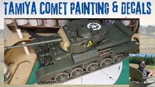 Painting & Decaling Tamiya A34 Comet | Primer, Pre-Shade & Detail Brushwork #scalemodel #tamiya #ww2
