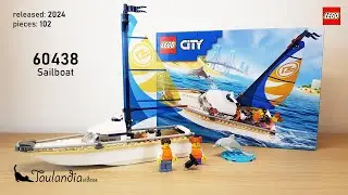 LEGO City Harbor 60438: Sailboat (2024) - unboxing and speed build