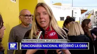 Barrio 630: funcionaria nacional recorri&oacute; las obras
