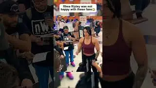 Rhea Ripley upset with fans at the airport, her face tells it all #wwe #fyp #viral #explore #fan