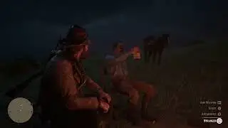 Red Dead Redemption 2 Drunk guy falls in fire.