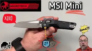 My review & impressions of the Microtech MSI Mini black frag Aluminum & Ram-LOK knife&hellip; yes, please!