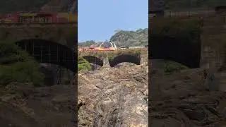 Dudhsagar waterfall goa #travel #train #indianrailways #waterfall #shorts #viral #reels#shortvideo
