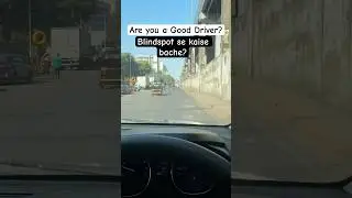 Mirror sab kuch nahi dikhata 😬Blind spot  check = smart driver move  #shorts #lyunaff