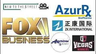 FOX Business 5/18/21 American Water $HIPH, Vegas Winners $WNRS, Azurrx $AZRX, XSigma $ZKIN