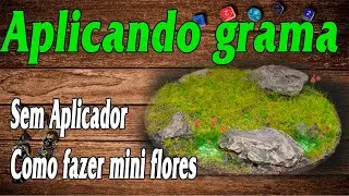 Como aplicar grama estatica sem aplicar e deixar elas em Pé, fazendo tufos de flores