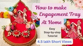 Engagement Platter DIY at Home | Ring Ceremony Decoration Ideas #weddingdiy #shaadiseason #hype 