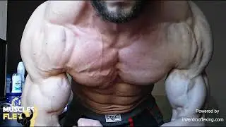 Insanely Ripped Muscle God Dennis MUSCLE FLEX AND POSING (Muscle Worship Video) PREVIEW