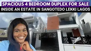 Spacious 4 Bedroom Duplex For Sale Inside An Estate In Sangotedo Lekki Lagos 