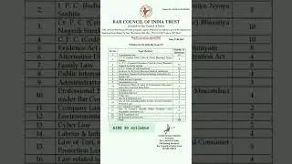 AIBE 20 exam syllabus 2025