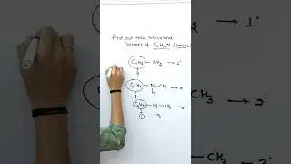 Trick to find out structural isomers 🔥🔥 #isomerism #tricks #shorts