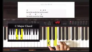 Joy to the World beginner piano tutorial