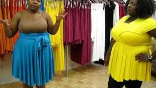 Monif C. Plus Sizes Marilyn Convertible Dress Video #3 Part 1
