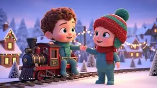 Xmas Fun Train Ride 🎄🚂 Fun Christmas Song for Kids | Holiday Train Adventure