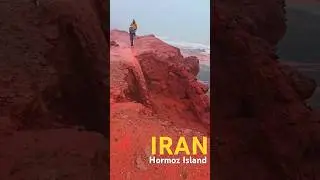 Bloody rivers flow on Hormuz Island due to rain,Iran,hormozgan province, Persian gulf #irantourism i