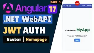 Protected Access: Angular & ASP.NET Core Web API - Part 3 Navbar & HomePage Design 🔐