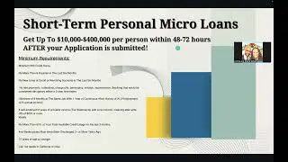 👉🏽FAST Short-Term Micro Loans up to $50,000🔥🔥🔥 #microloans #personalloans #businessloans