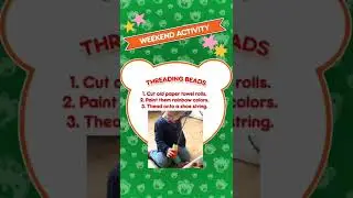 Weekend Activity | Threading Beads 🤩