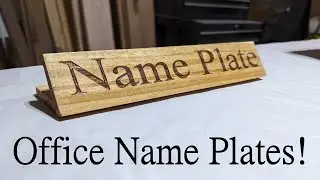 Office NAME PLATES! Quick and Easy how to!