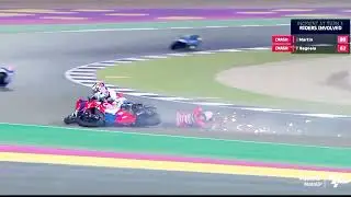 Motogp Crash Martin dan Bagnaia di tikungan sirkuit