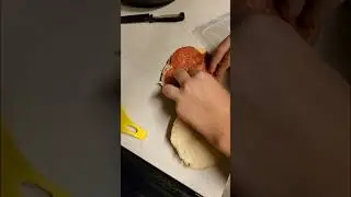 Little bread roll sandwich with melted cheese, pepperoni & fries 🥪🍟&rdquo;